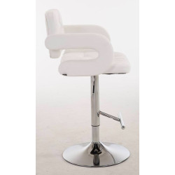 Lot de 2 tabourets de bar Dublin C blanc