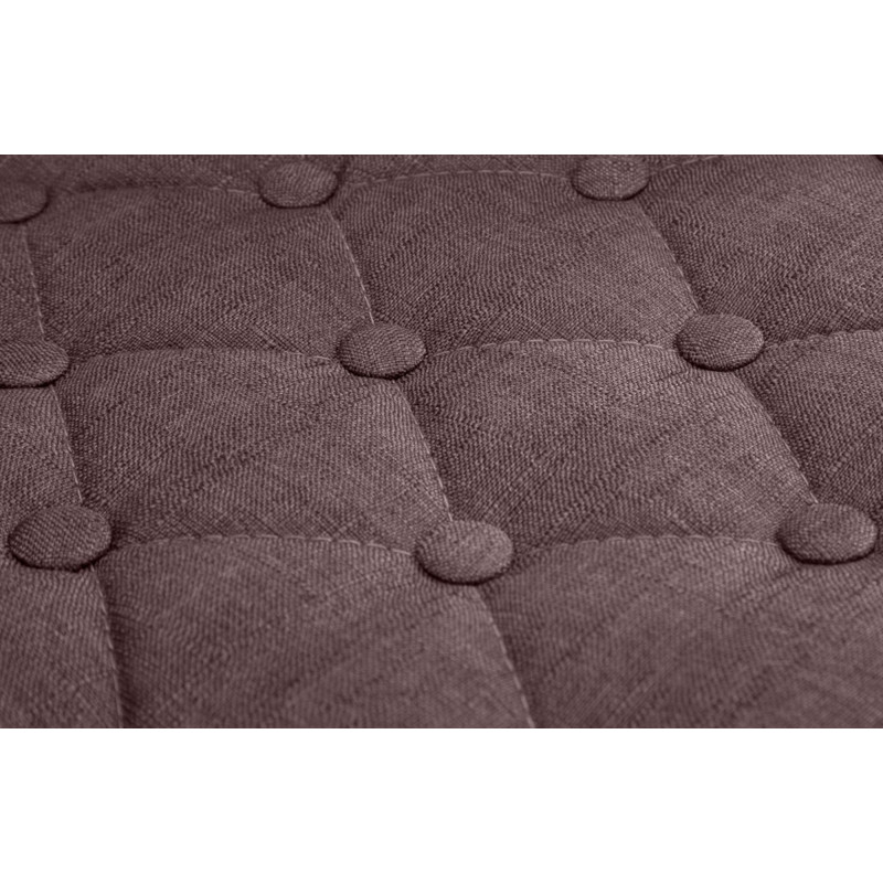 Lot de 2 tabourets de bar Dublin tissu C marron