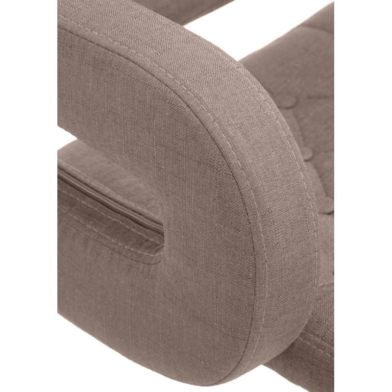 Lot de 2 tabourets de bar Dublin tissu C taupe
