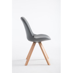 Chaise visiteur Laval Natura Square grise