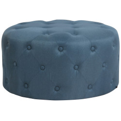 Repose-pieds en tissu Corsica bleu