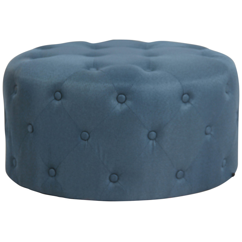 Repose-pieds en tissu Corsica bleu