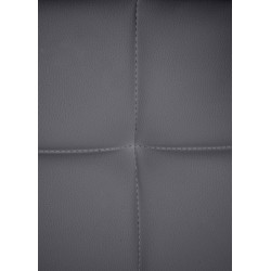 Chaise visiteur Canada B en cuir synthétique gris