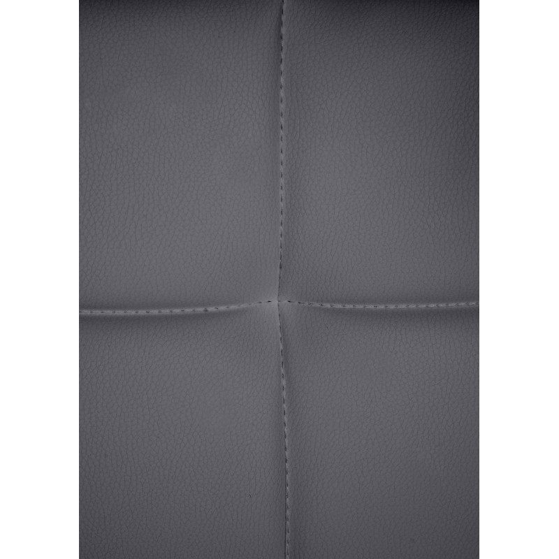 Chaise visiteur Canada B en cuir synthétique gris