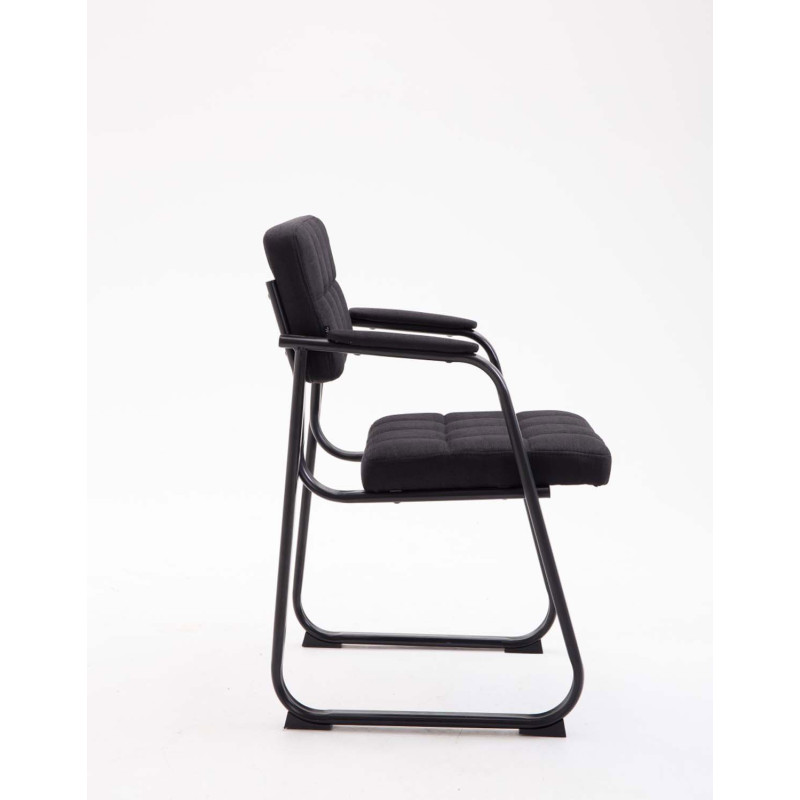 Chaise visiteur Canada B tissu noir