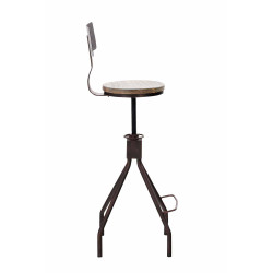 Lot de 2 tabourets de bar Elko bronze