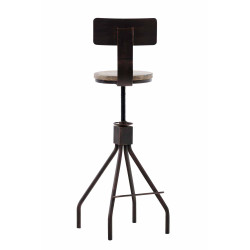 Lot de 2 tabourets de bar Elko bronze