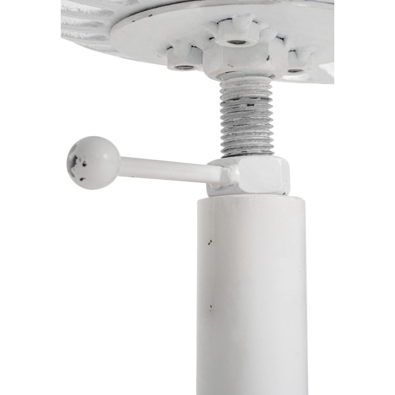 Lot de 2 tabourets de bar Butch, blanc antique