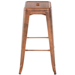 Lot de 2 tabourets de bar Joshua V2 cuivre