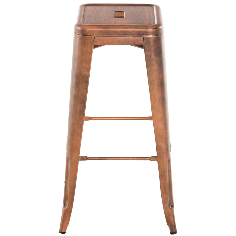 Lot de 2 tabourets de bar Joshua V2 cuivre