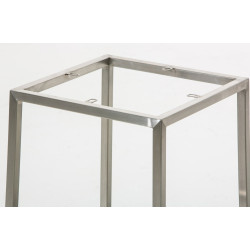 Lot de 2 tabourets de bar Montréal 85 tissu acier inoxydable gris foncé