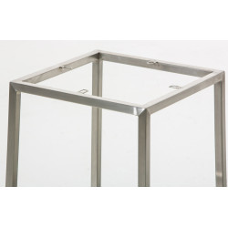 Ensemble de 2 tabourets de bar Montréal 85 tissu acier inoxydable bleu