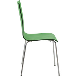 Set di 4 sedie visitatore Pepe verde