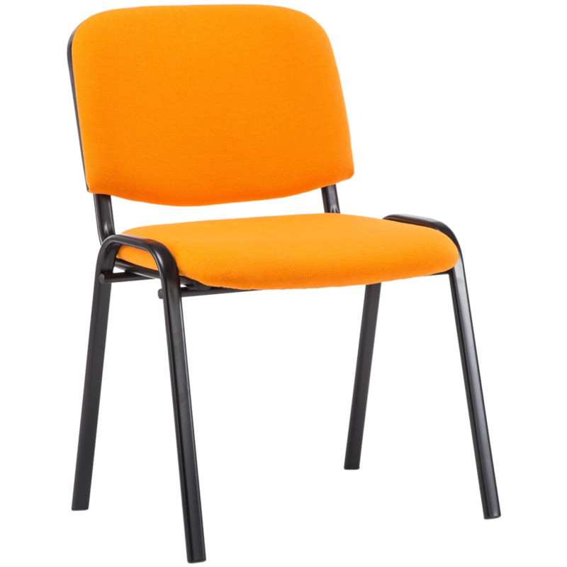 Chaise visiteur Ken V2 tissu orange