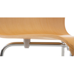 Lot de 4 chaises visiteurs Pepe natura