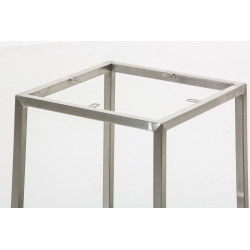 Lot de 2 tabourets de bar Montréal 80 tissu acier inoxydable bleu