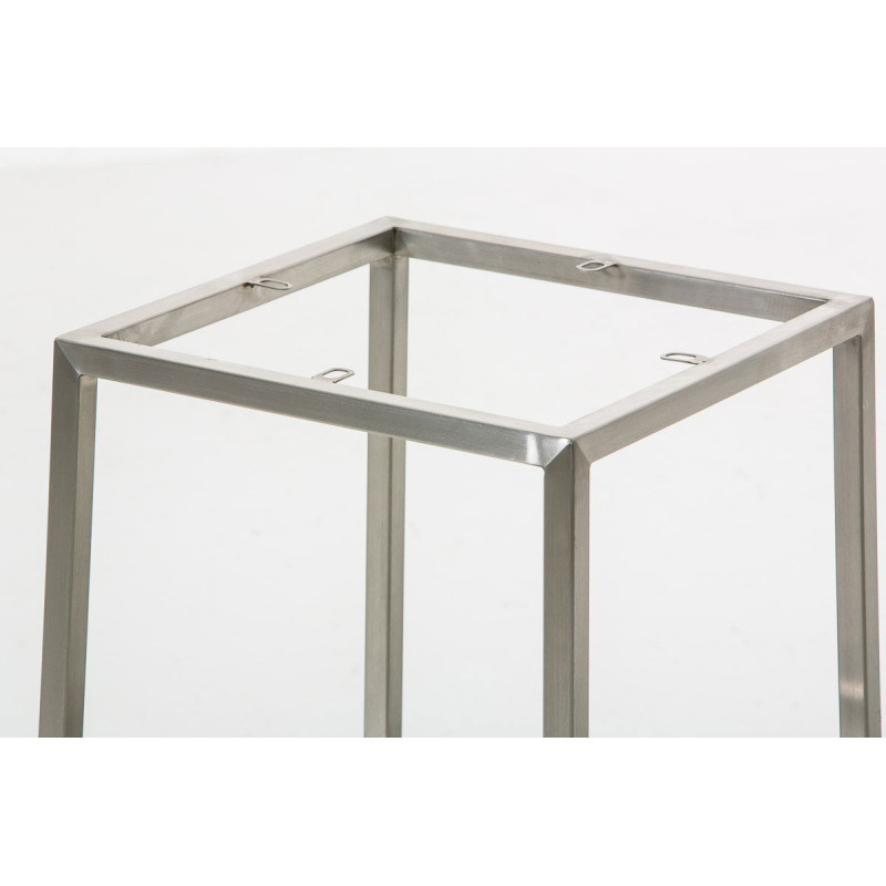 Lot de 2 tabourets de bar Montréal 80 tissu acier inoxydable bleu