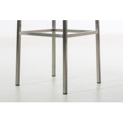 Lot de 2 tabourets de bar Montréal 80 tissu acier inoxydable bleu