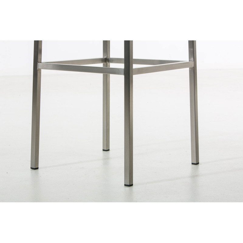 Lot de 2 tabourets de bar Montréal 80 tissu acier inoxydable bleu