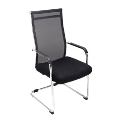 Sedia da visita Brenda V2 nera