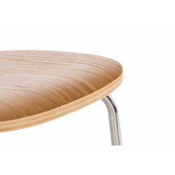 Lot de 2 chaises visiteurs Aaron en chêne