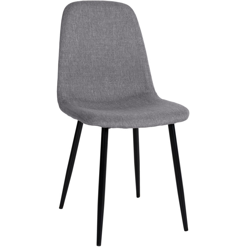 Chaise de salle à manger en tissu Napier | gris