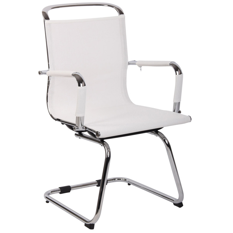 Chaise visiteur Barnet Mesh blanche