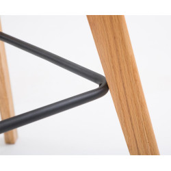 Lot de 2 tabourets de bar Metz en plastique vert natura