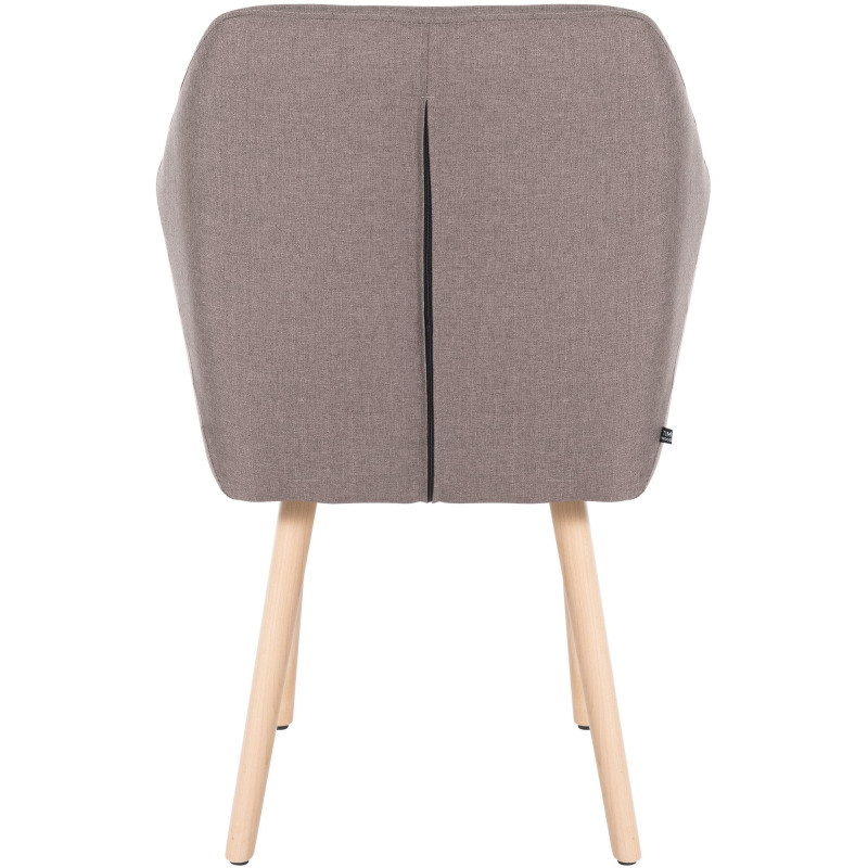 Chaise visiteur Utrecht tissu natura taupe