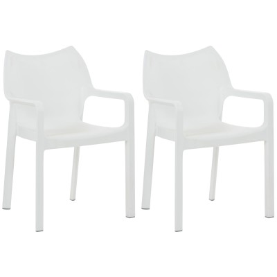 SET de 2 chaises empilables DIVA