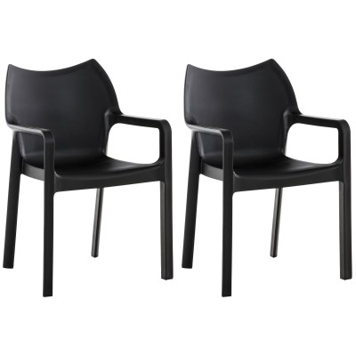 SET de 2 chaises empilables DIVA