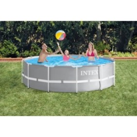 Intex - 26716NP - Kit piscine prism frame ronde tubulaire ø 3,66 x 0,99m