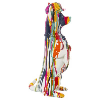 Figurine Décorative Alexandra House Living Multicouleur Plastique Chien Peinture 16 x 13 x 30 cm