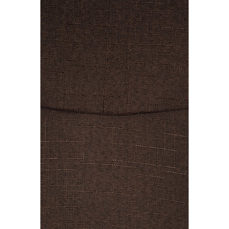 Lot de 2 chaises visiteurs Hobart tissu marron