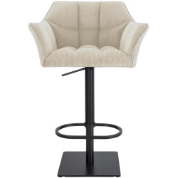 Sgabello da bar Damaso B Cord Cream