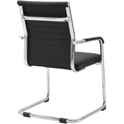 Chaise visiteur Hakon noire