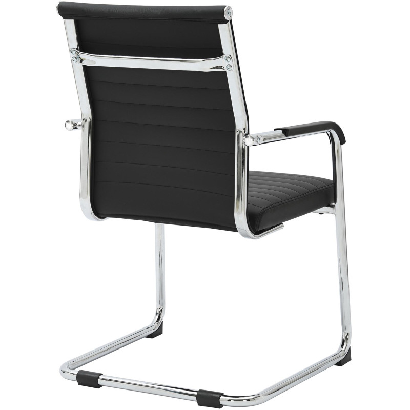 Chaise visiteur Hakon noire