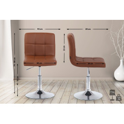 Chaise longue Palma V2 marron clair