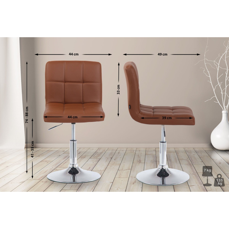 Chaise longue Palma V2 marron clair