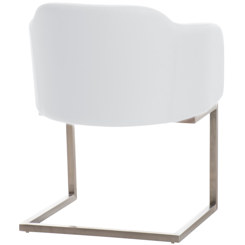 Chaise visiteur Magnus blanche