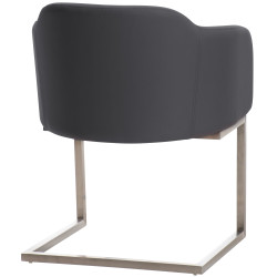 Chaise visiteur Magnus gris