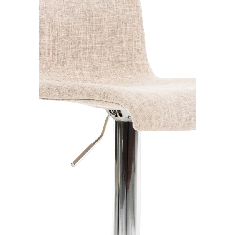 Lot de 2 tabourets de bar Hoover tissu chromé