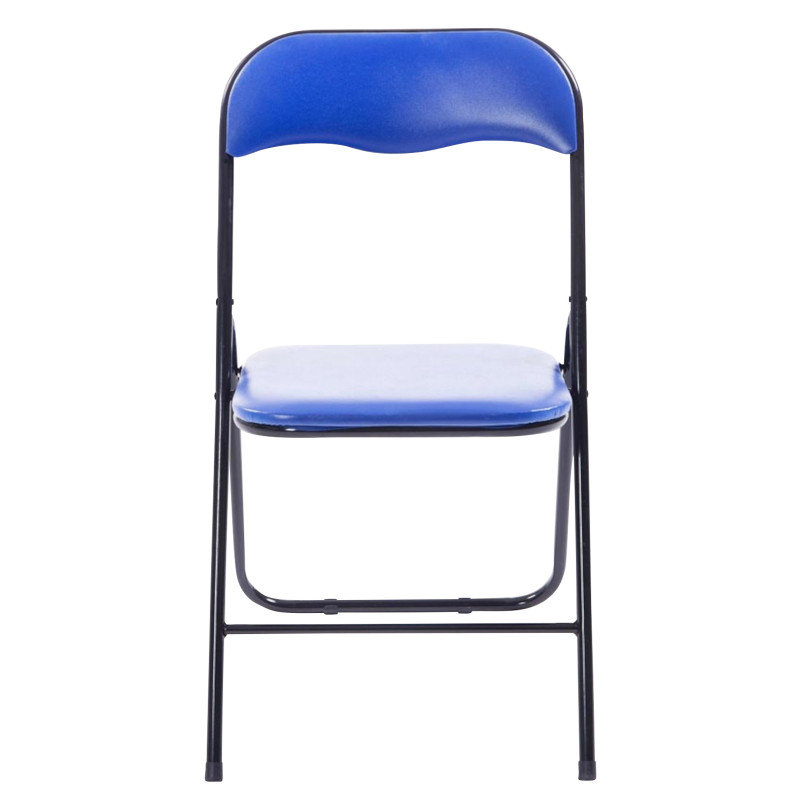 Lot de 4 chaises pliantes Felix bleu/noir