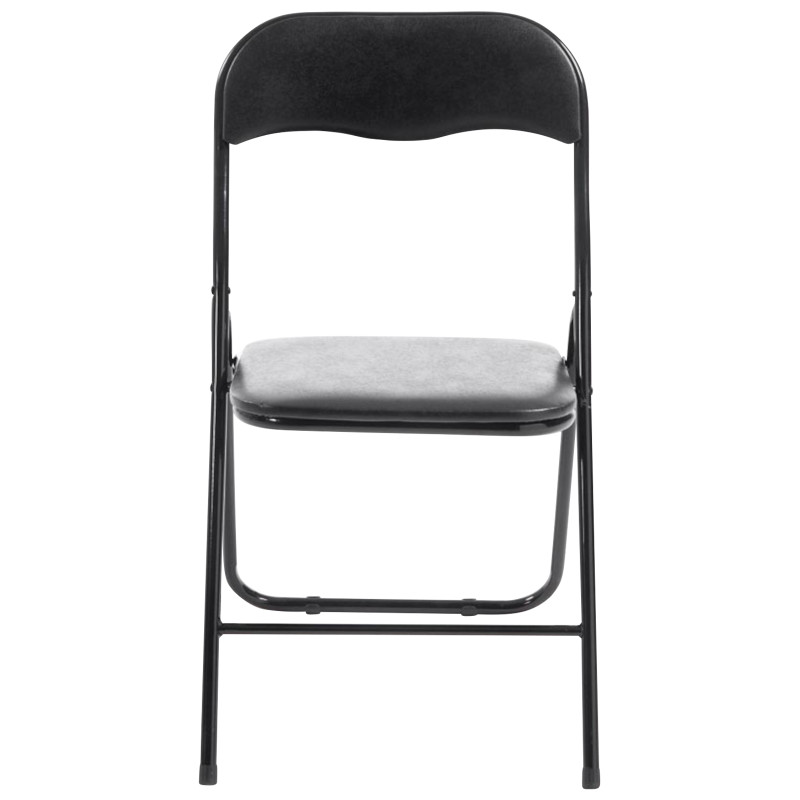 Lot de 4 chaises pliantes Felix noir/noir