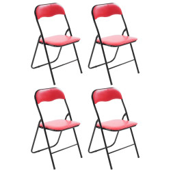 Lot de 4 chaises pliantes...
