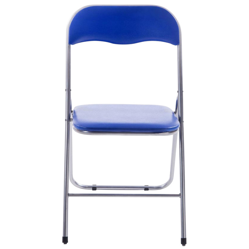 Lot de 4 chaises pliantes Felix bleu/argent