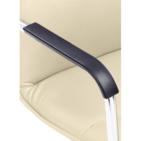 Chaise visiteur Seattle crème