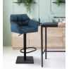 Tabouret de bar Damaso B tissu