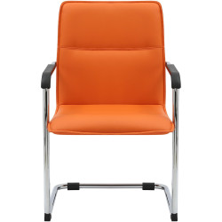 Chaise visiteur Seattle orange