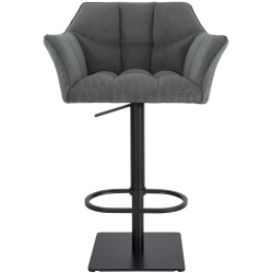 Sgabello da bar Damaso B Cord grigio